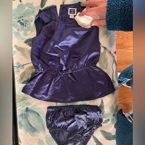 2 piece Janie and Jack silky outfit